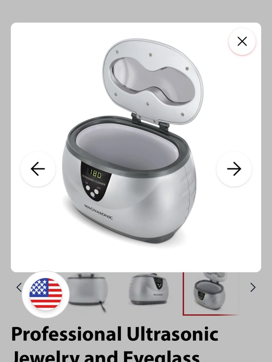 Magnasonic Other - Silver Ultrasonic Jewelry and Eyeglass Cleaner